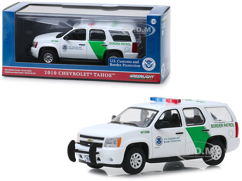 2010 Chevrolet Tahoe "u.s. Customs And Border Protection" Border Patrol 1/43 Diecast Model Car By Greenlight