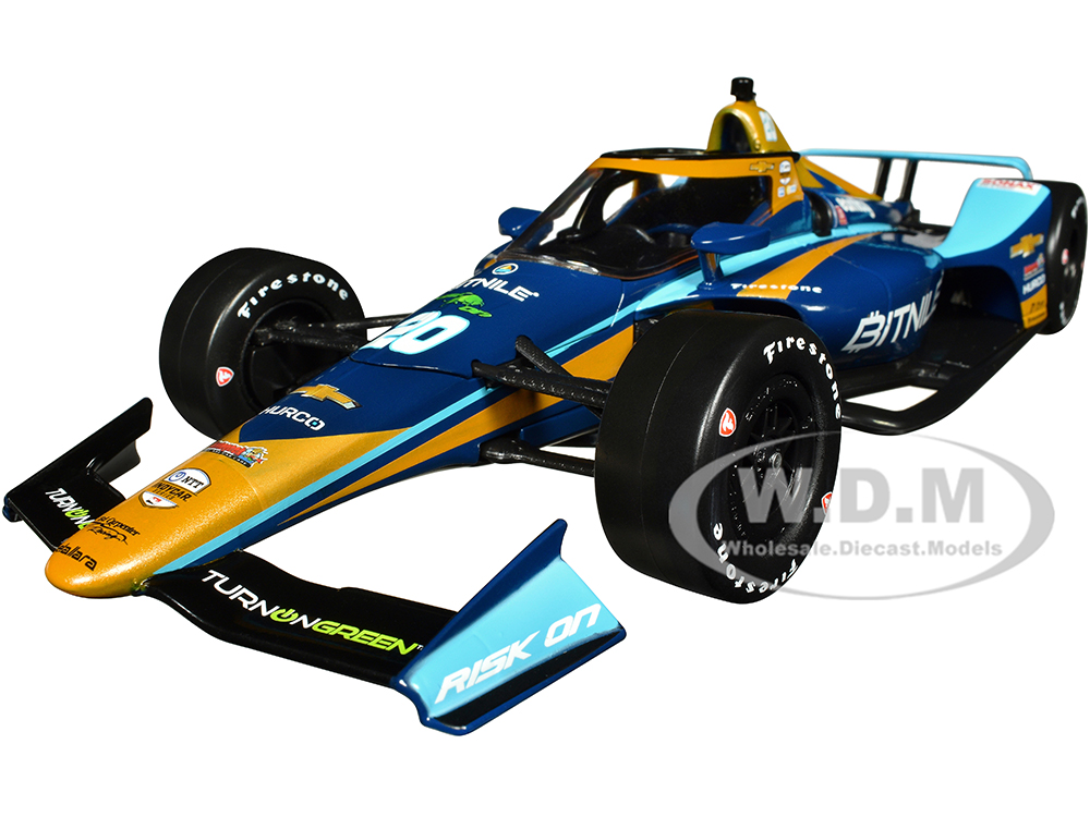 Dallara IndyCar #20 Conor Daly BitNile Ed Carpenter Racing NTT IndyCar Series (2022) 1/18 Diecast Model Car by Greenlight