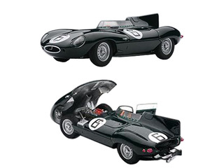 Jaguar D-type 6 1955 24hr Le Mans Winner W/openings J.m.hawthorn / I.l.bueb 1/43 Diecast Model Car By Autoart