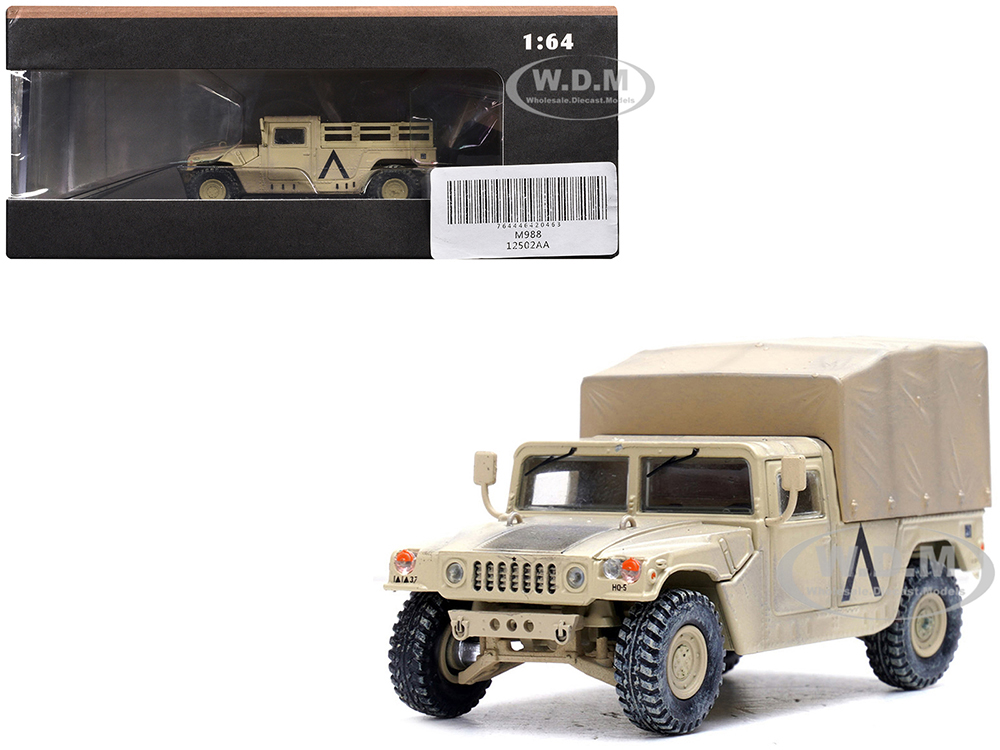 M998 HMMWV 1st Battalion 37th Armored Regiment 3rd Combat Brigade 1st Armored Division Gulf War Iraq (1991) United States Army Military Miniature Series 1/64 Diecast Model by Panzerkampf