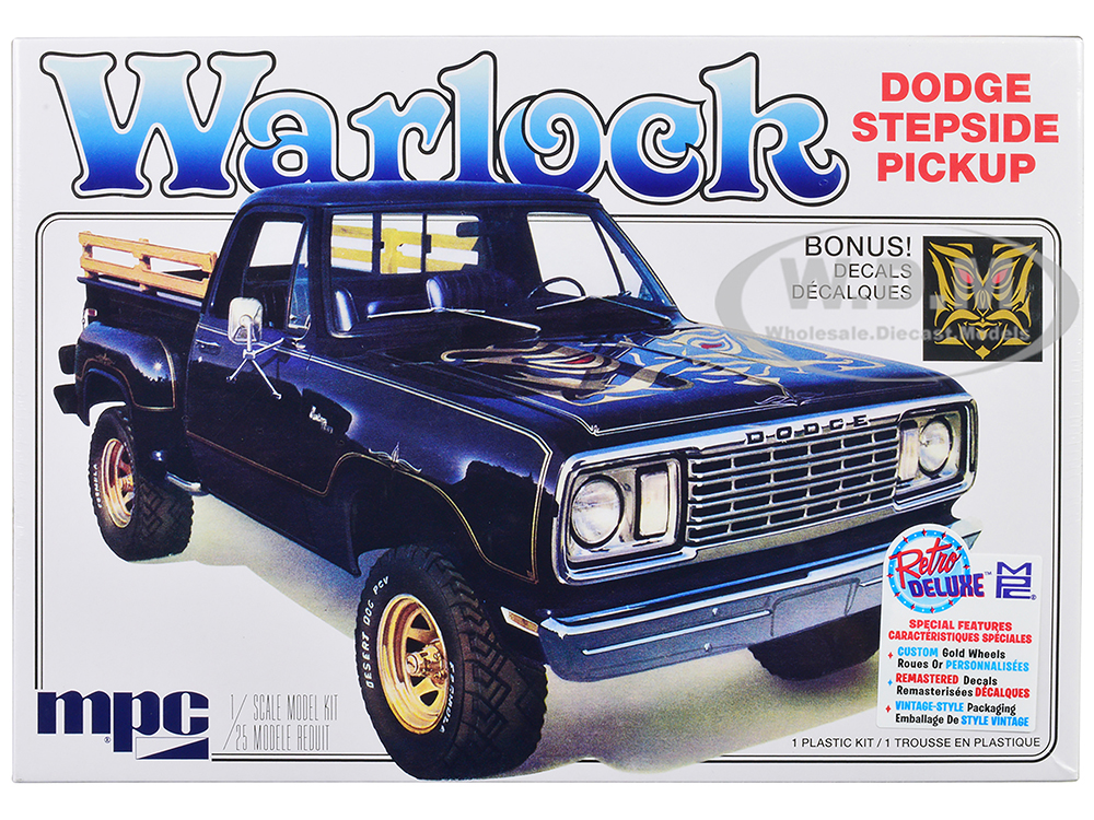 Skill 2 Model Kit 1977 Dodge Warlock Stepside Pickup Truck 1/25 Scale Model by MPC