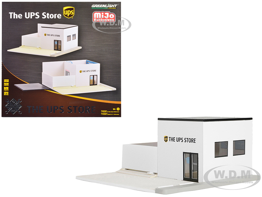 The UPS Store Diorama "Mechanics Corner" for 1/64 Scale Models by Greenlight