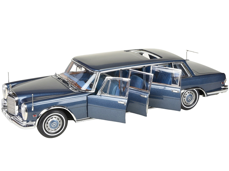 1969 Mercedes Benz 600 Pullman (W100) Limousine with Sunroof "King of Rock and Roll" Blue with Blue Interior Limited Edition to 800 pieces Worldwide