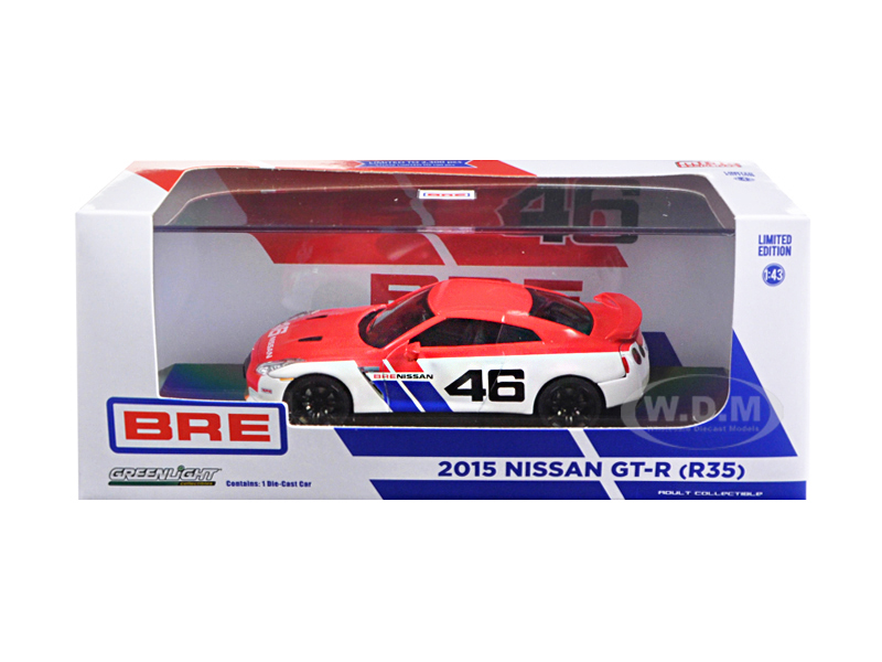 2015 Nissan GT-R (R35) BRE 46 Limited Edition 2300pcs 1/43 Diecast Model Car by Greenlight