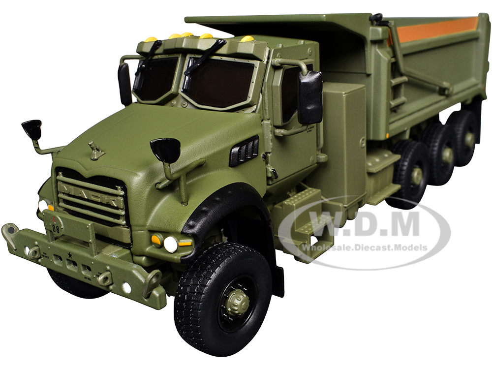 Mack Defense M917A3 Heavy Dump Truck Green 1/50 Diecast Model by First Gear