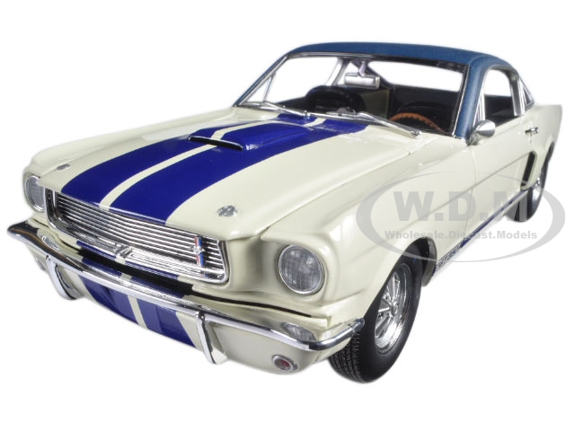 1966 Ford Shelby Mustang G.T. 350 White with Vinyl Top 1 of 1 Pre Production Prototype Limited Edition to 564pcs 1/18 Diecast Model Car by Acme