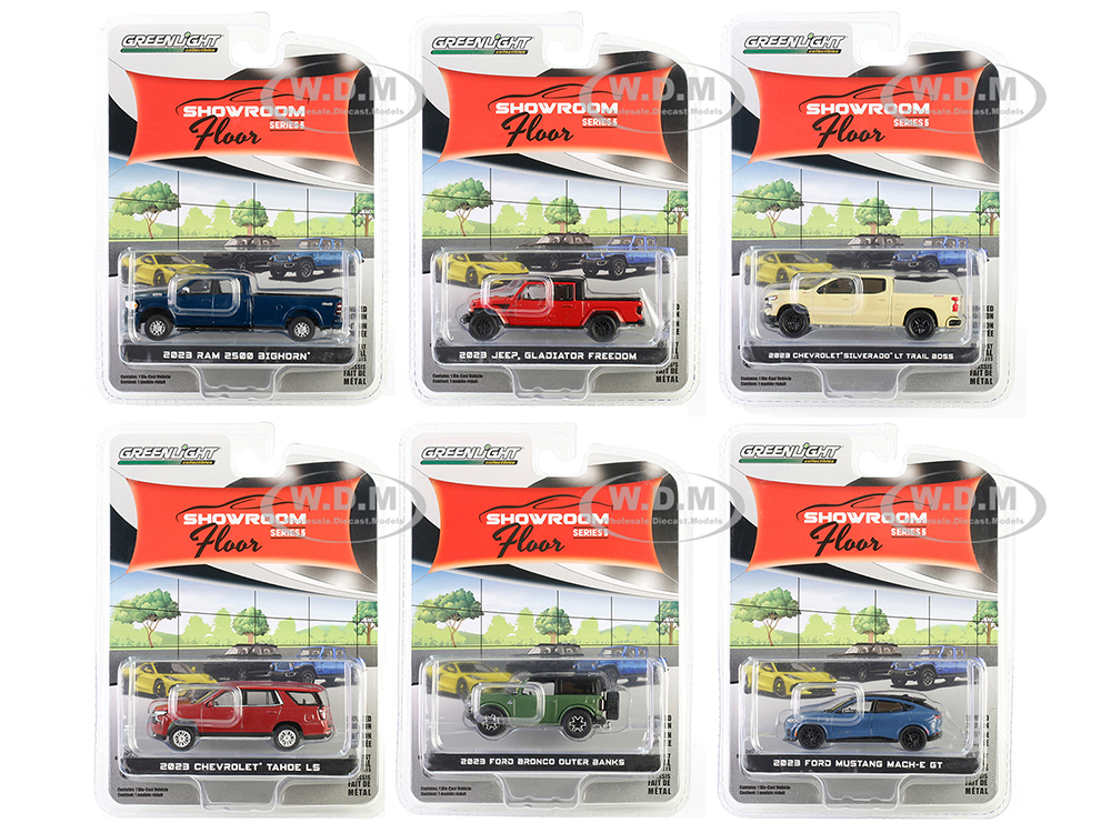 Showroom Floor Set of 6 Cars Series 5 1/64 Diecast Model Cars by Greenlight