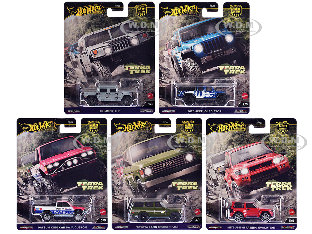 "Terra Trek" 5 piece Set "Car Culture" 2024 Series C Diecast Model Cars by Hot Wheels