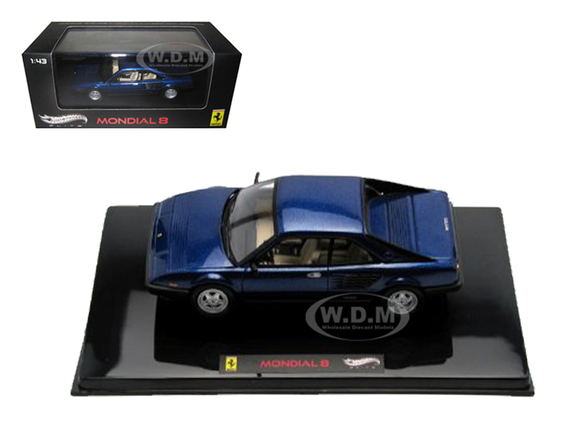 Ferrari Mondial 8 Blue Elite Edition Limited Edition 1 Of 5000 Produced Worldwide 1/43 Diecast Model Car By Hotwheels