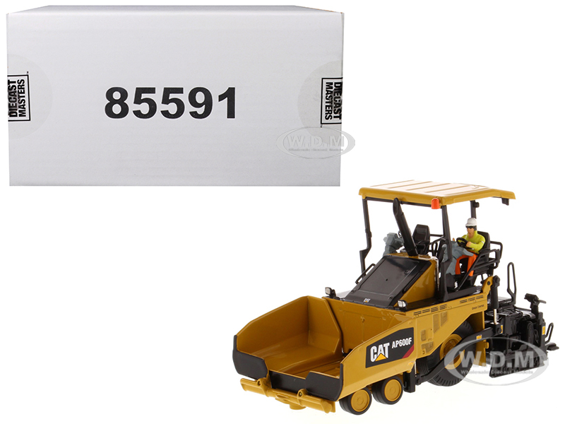 Cat Caterpillar Ap600f Wheeled Asphalt Paver With Operator "high Line Series" 1/50 Diecast Model By Diecast Masters