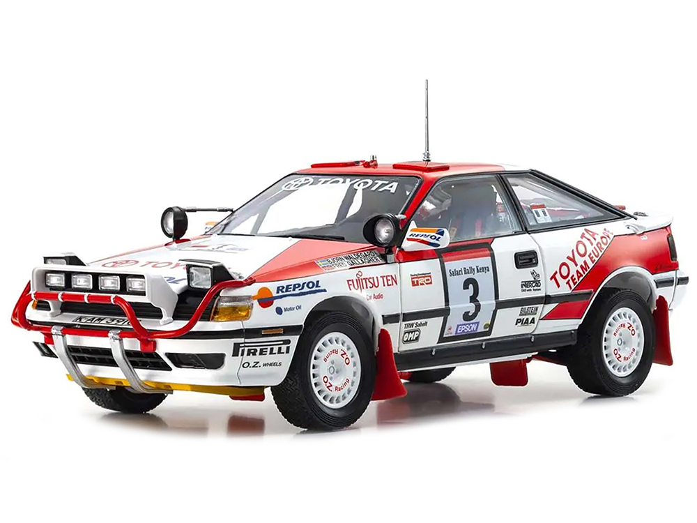 Toyota Celica GT-4 #3 Bjorn Waldegard - Fred Gallagher Toyota Team Europe Winner Safari Rally (1990) 1/18 Diecast Model Car by Kyosho