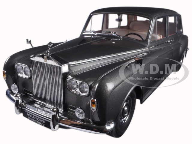 1964 Rolls Royce Phantom V Mpw Gunmetal Grey Lhd 1/18 Diecast Model Car By Paragon