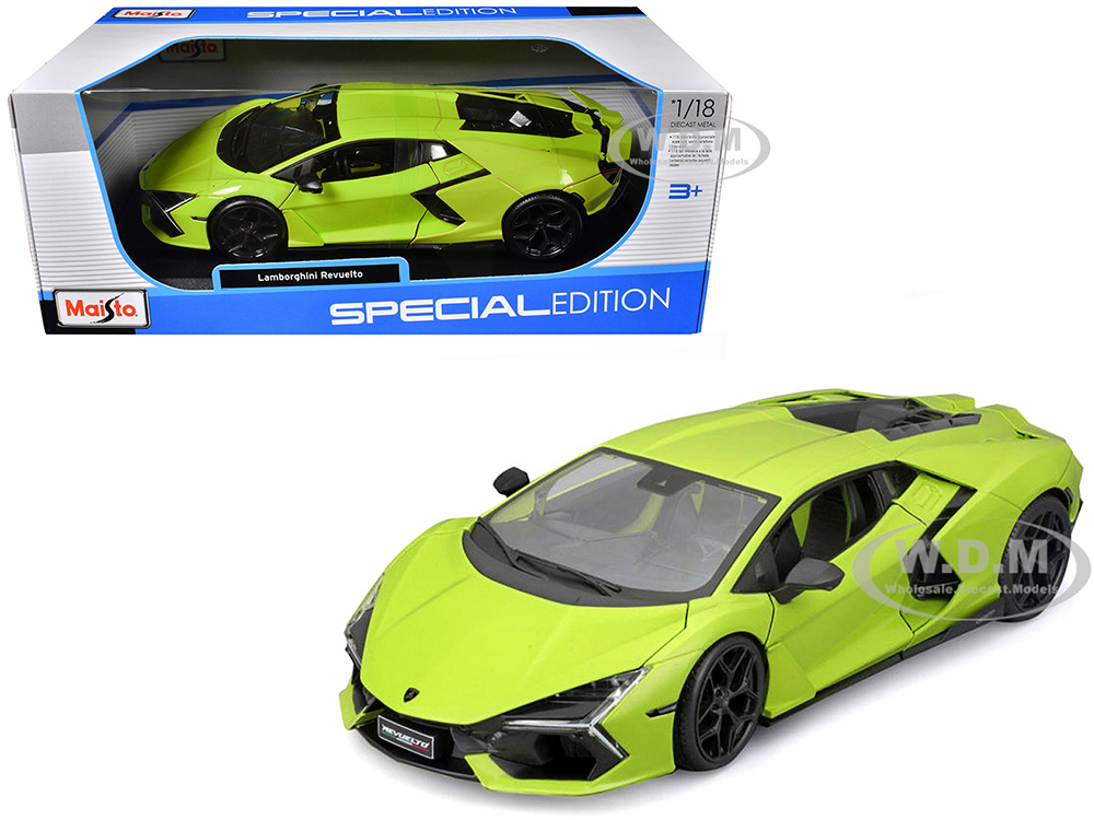 Lamborghini Revuelto Green Metallic Special Edition 1/18 Diecast Model Car by Maisto