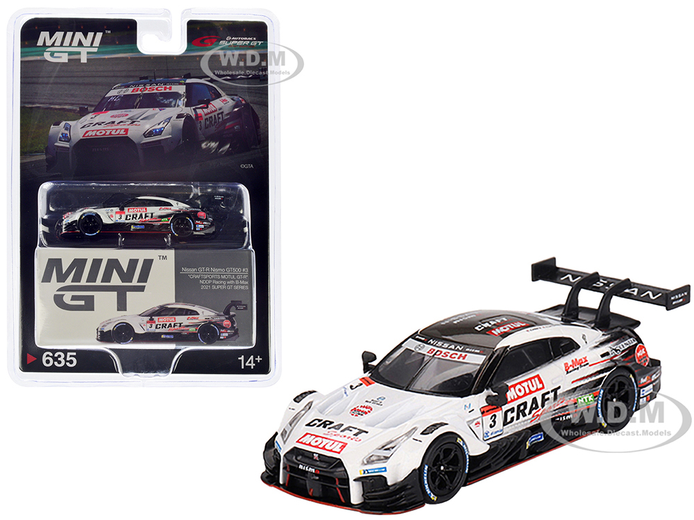 Nissan GT-R Nismo GT500 RHD (Right Hand Drive) #3 Kohei Hirate - Katsumasa Chiyo NDDP Racing with B-Max Super GT Series (2021) Limited Edition 1/64 Diecast Model Car by Mini GT