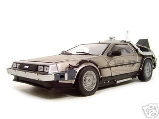 Delorean Time Machine From "back To The Future Ii" Movie 1/18 Diecast Model Car By Sunstar