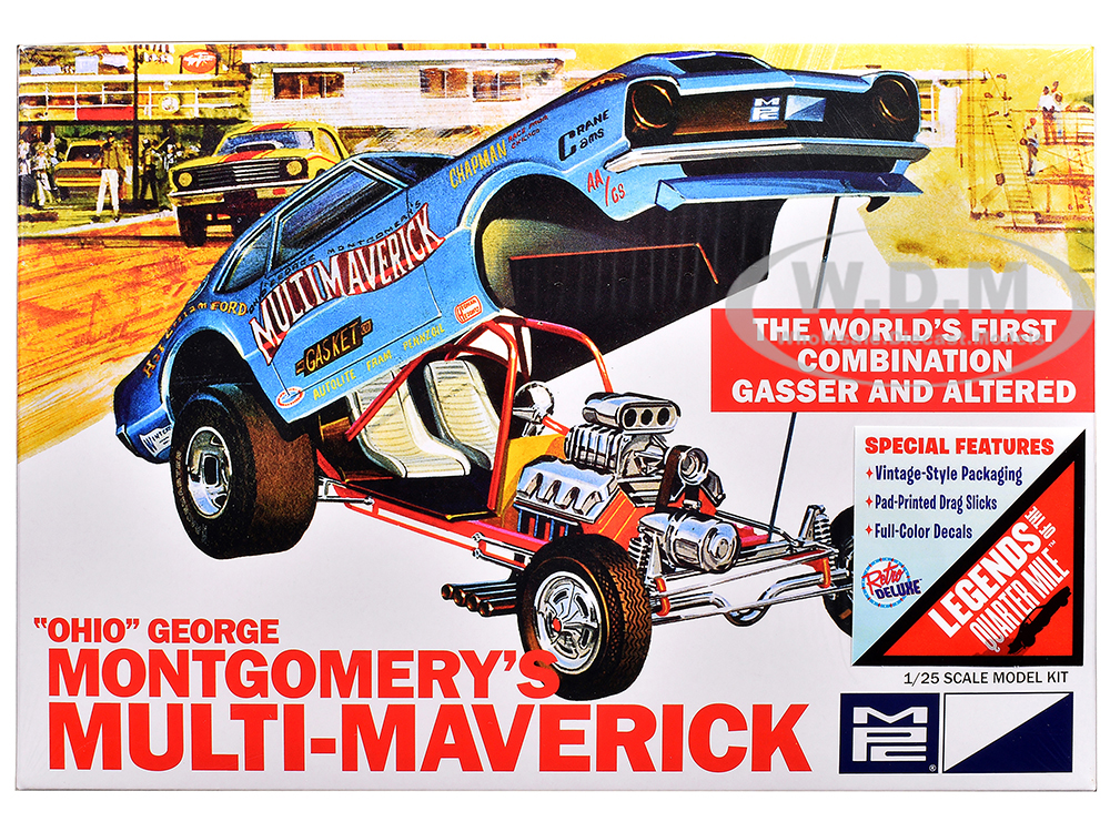 Skill 2 Model Kit Ohio George Montgomerys Multi Maverick Funny Car 1/25 Scale Model by MPC