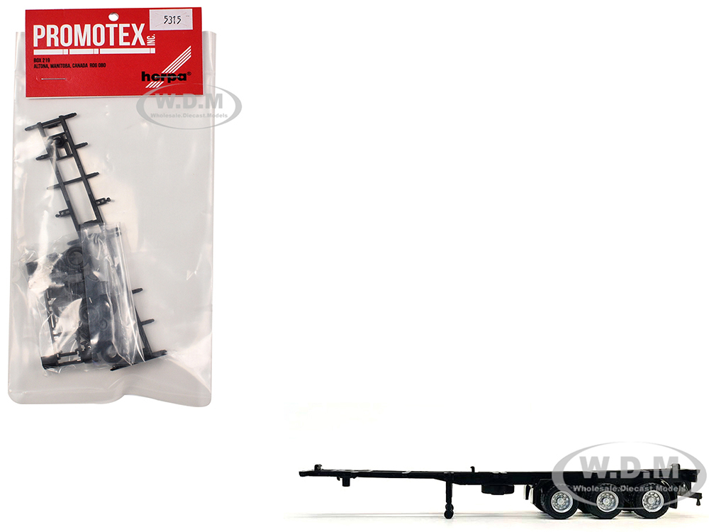 Container Chassis for 3-Axle 40ft Trailer 1/87 (HO) Plastic Model by Promotex