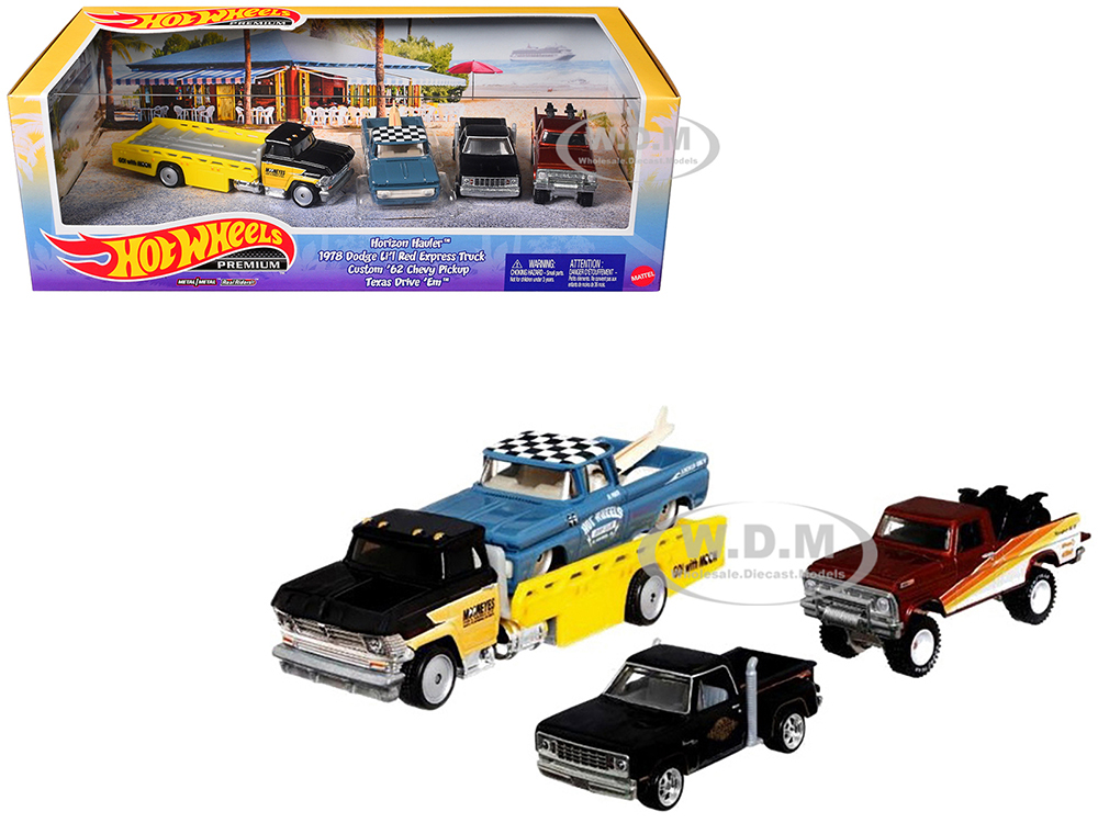 Hot Wheels Premium 2024 Set of 4 pieces Series J Diecast Model Cars by Hot Wheels