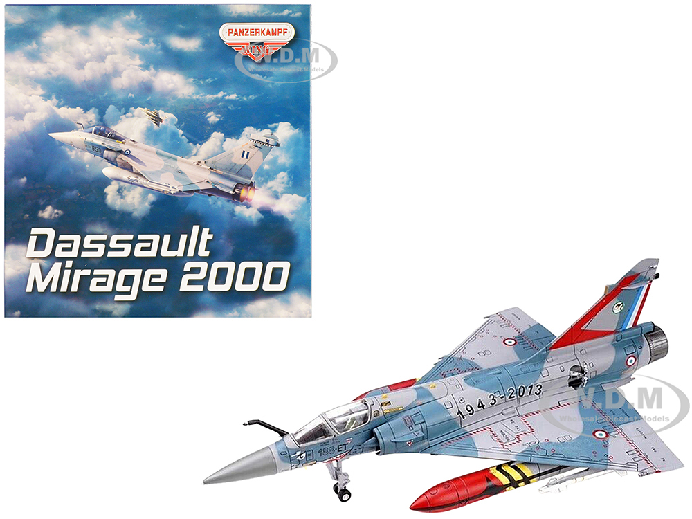 Dassault Mirage 2000-5F Fighter Aircraft 70th Anniversary of Corsica Squadron French Air Force Wing Series 1/72 Diecast Model by Panzerkampf