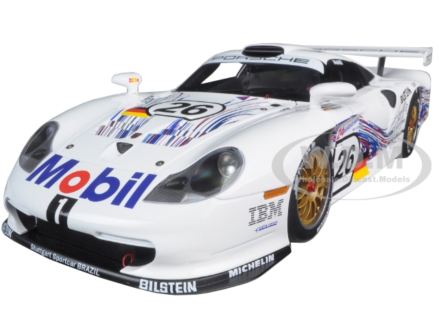 1997 Porsche 911 Gt1 26 24hrs Le Mans E.collard/r.kelleners/y. Dalmas 1/18 Diecast Model Car By Autoart