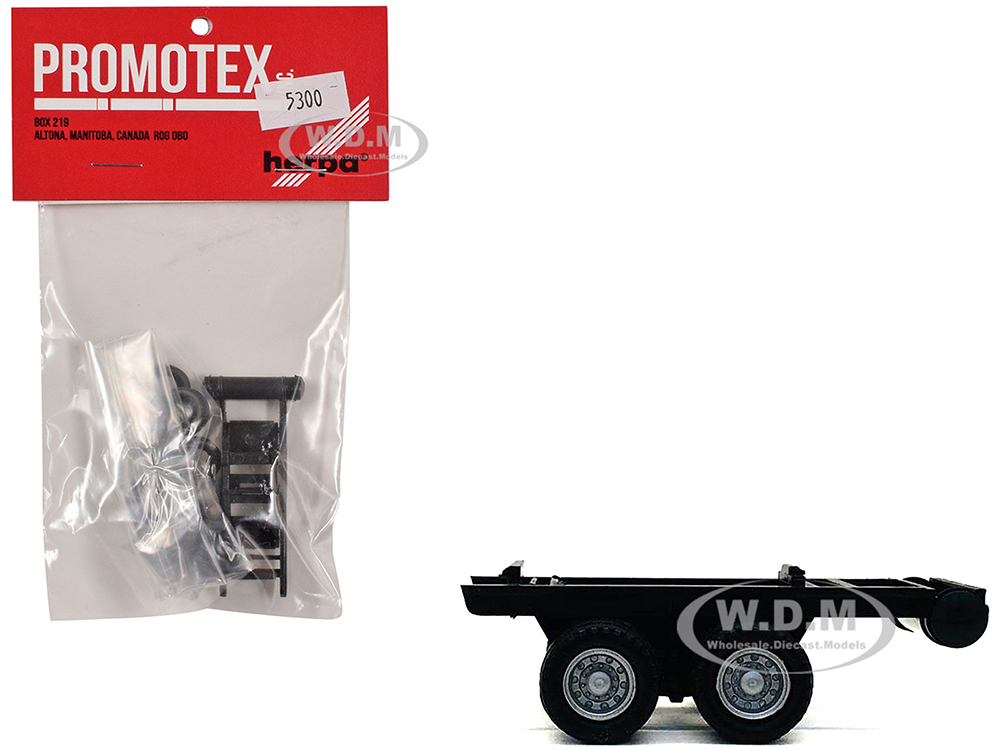 Dual Axle Trailer Chassis 1/87 (HO) Plastic Model by Promotex