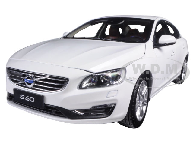 2015 Volvo S60 Crystal White Pearl 1/18 Diecast Model Car By Ultimate Diecast