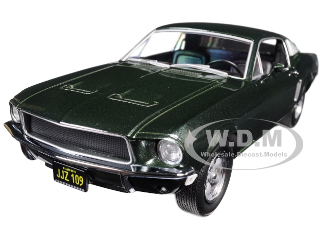 1968 Ford Mustang Gt Fastback Green Steve Mcqueen "bullitt" (1968) Movie 1/24 Diecast Model Car By Greenlight