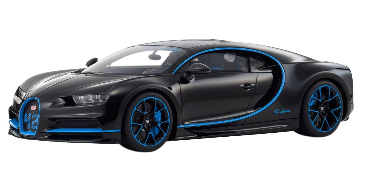 Bugatti Chiron 42 Black Limited Edition To 300 Pieces Worldwide 1/12 Model Car By Kyosho