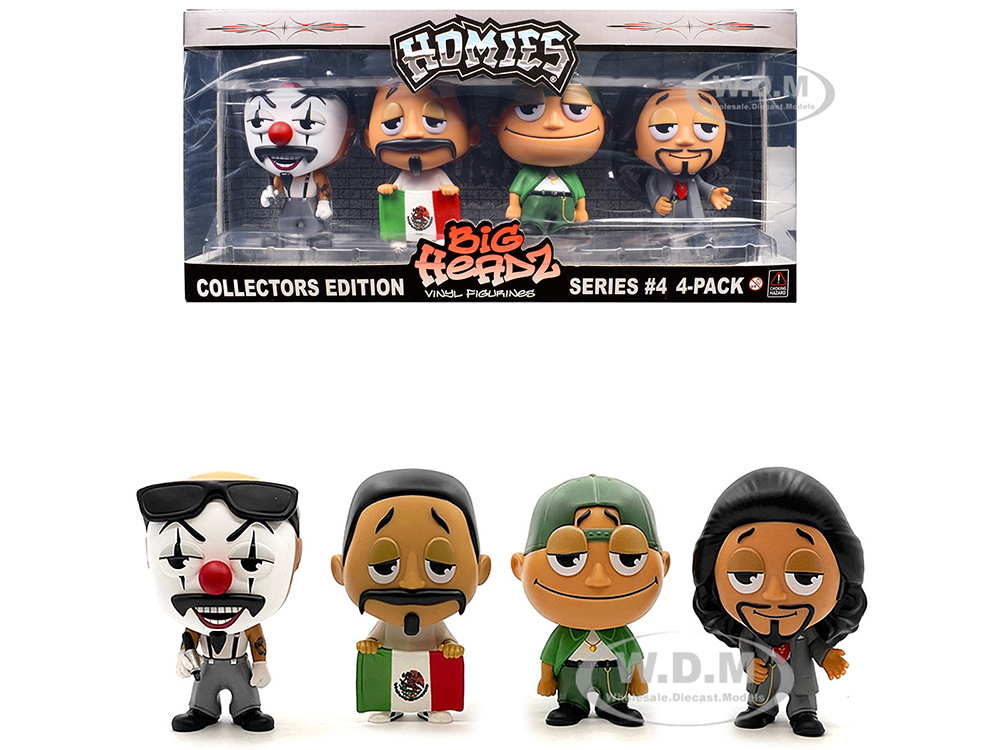 "Homies Big Headz" Series 4 Collectors Edition 4-Pack of Figures by Homies