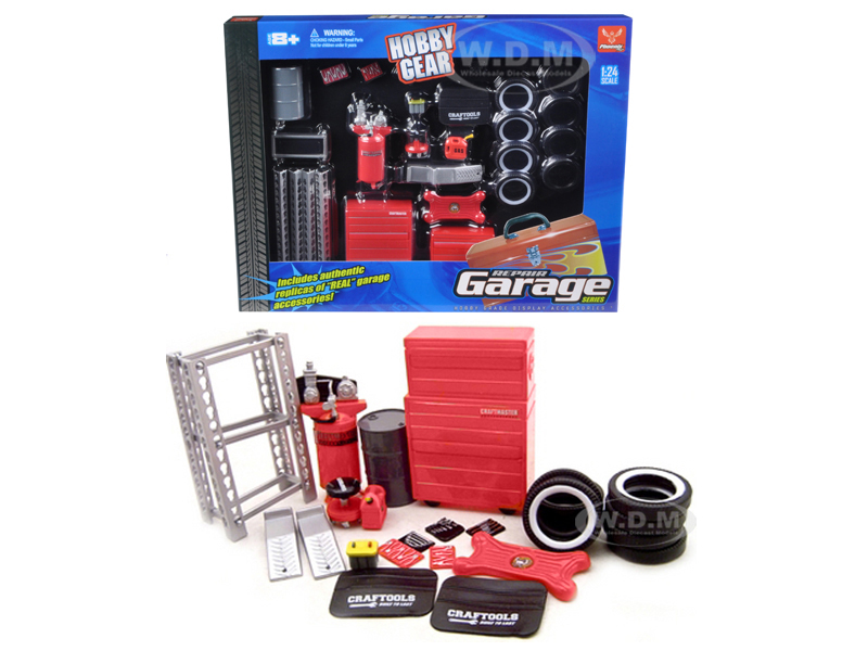 Garage Accessories Tool Set For 1/24 Scale Model Cars By Phoenix Toys
