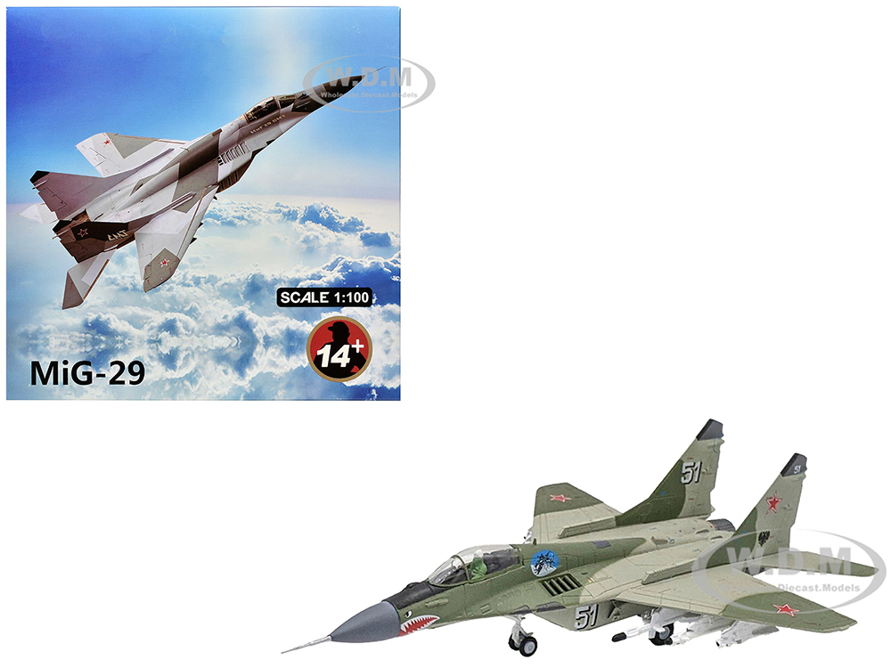 Mikoyan-Gurevich MiG-29 Fighter Aircraft 120th GvIAP Domna Airfield (2001) Russian Air Force 1/100 Diecast Model Airplane