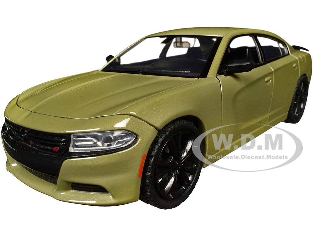 2023 Dodge Charger SXT Green Metallic Timeless Legends Series 1/24 Diecast Model Car by Motormax