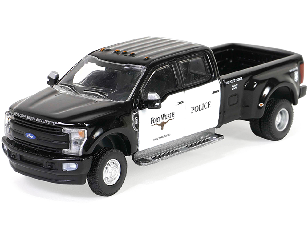 2019 Ford F-350 Dually â€“ Fort Worth Police Department Mounted Patrol - Fort Worth Texas Dually Drivers Series 14 1/64 Diecast Model Car by Greenlight