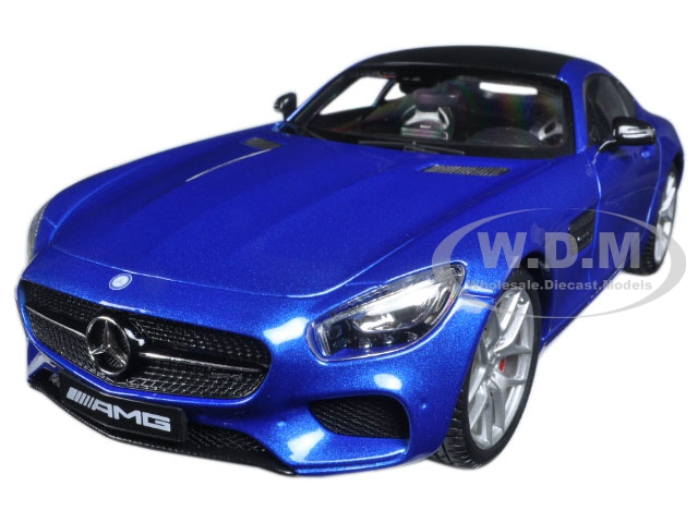 Mercedes Amg Gt Metallic Blue Exclusive Edition 1/18 Diecast Model Car By Maisto