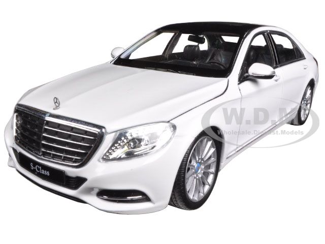 Mercedes Benz S Class White 1/24-1/27 Diecast Model Car By Welly