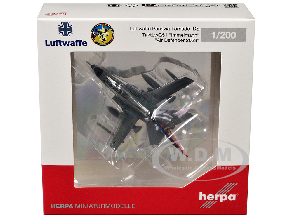 Panavia Tornado IDS Aircraft "Tactical Air Wing 51 Air Defender 2023" German Luftwaffe 1/200 Diecast Model Airplane by Herpa