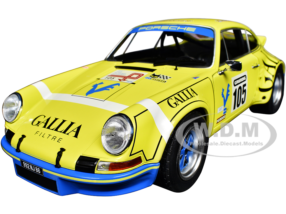 Porsche 911 RSR 105 Jean-Louis Lafosse - J. P.Angoulet "Tour de France Automobile" (1973) "Competition" Series 1/18 Diecast Model Car by Solido