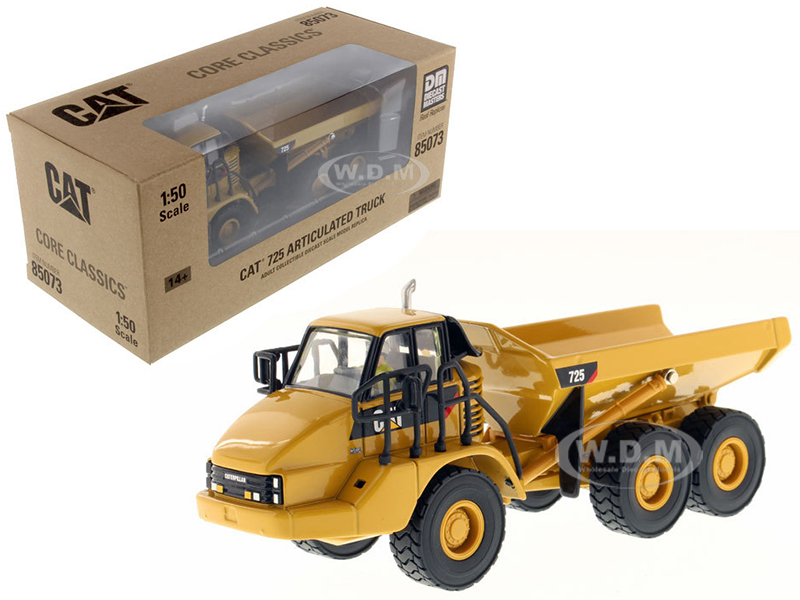 Cat Caterpillar 725 Articulated Truck With Operator "core Classics Series" 1/50 Diecast Model By Diecast Masters