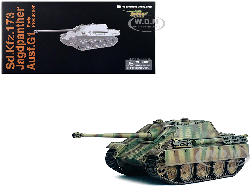 Germany Sd.Kfz.173 Jagdpanther Ausf.G1 Early Production Tank s.Pz.Abt.654 Ruhr Pocket (1945) NEO Dragon Armor Series 1/72 Plastic Model by Dragon Models