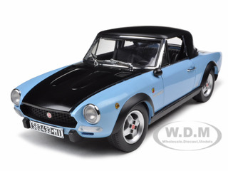 1972 Fiat 124 Spider Csa Blue/black 1/18 Diecast Model Car By Sunstar ...